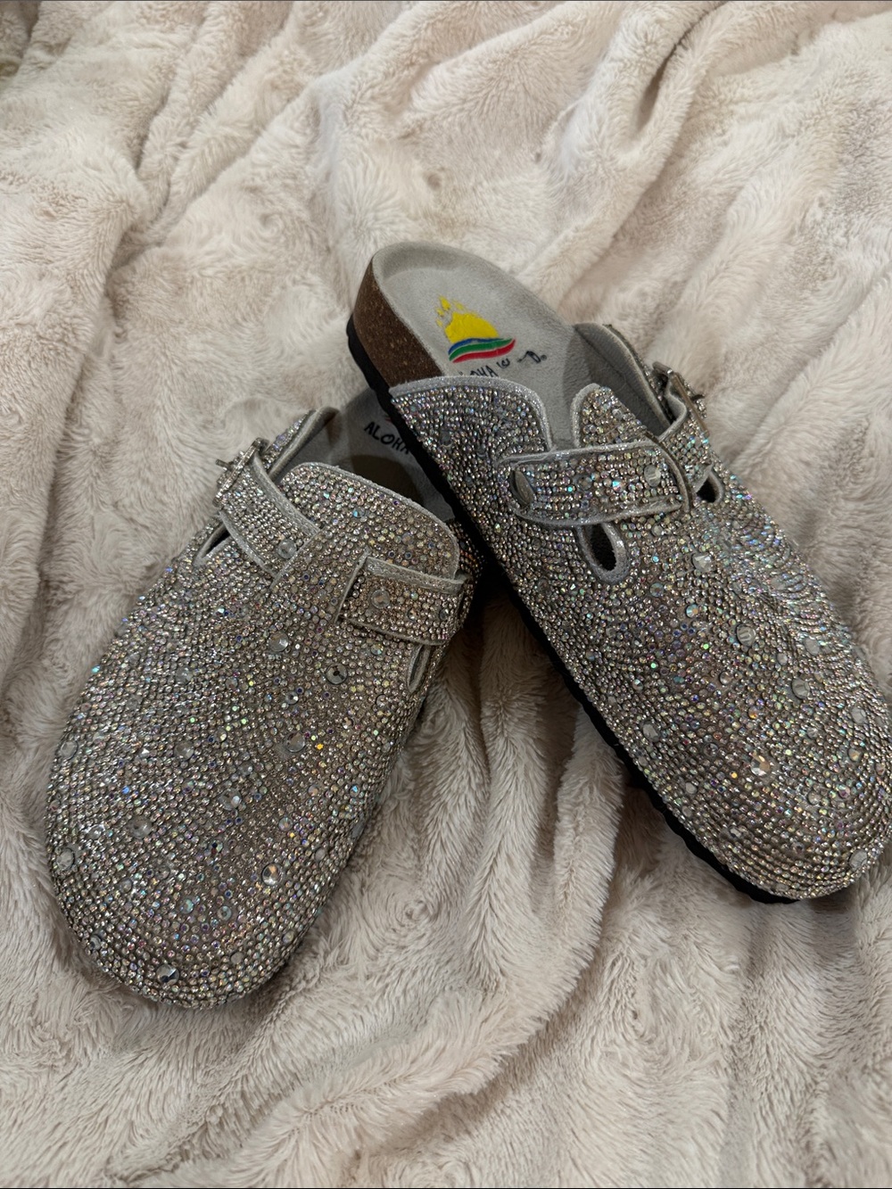 Aloha Island Rhinestone Sparkle Clogs - Silver - Picture 5 of 7